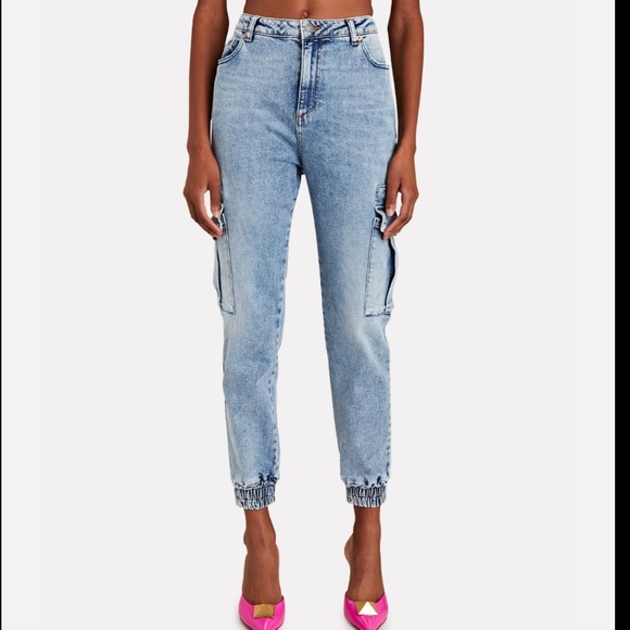 Free People x SER.O.YA Veronica Denim Joggers - Picture 6 of 12